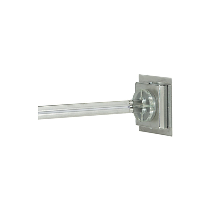 Visual Comfort Architectural 700MOP2CDS Monorail 2" Square Direct-End Power Feed - Satin Nickel