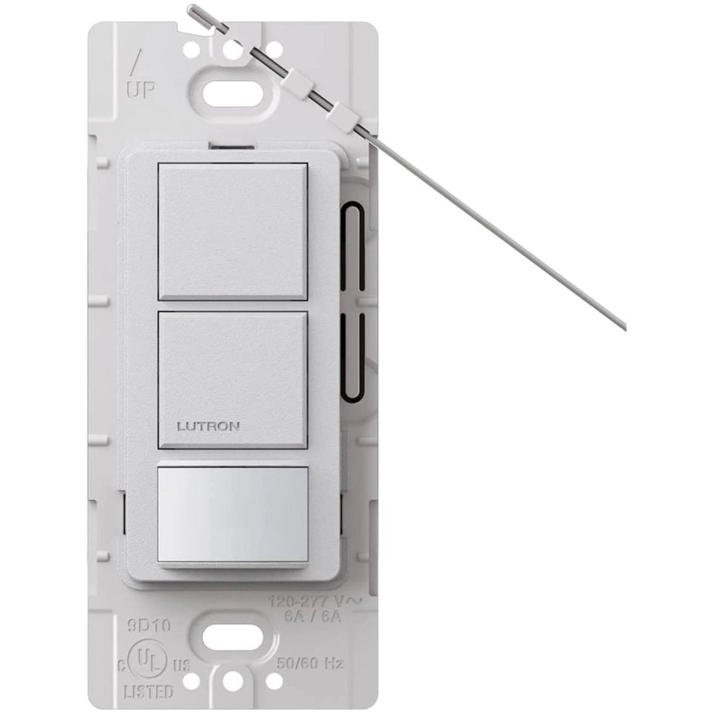 Lutron MS-OPS6-DDV-PD Maestro Dual Circuit Motion Dual Single Pole Sensor Switch - 6A Light/4.4A Fan - Ground or Neutral Required - 120-277V - Finish: Palladium