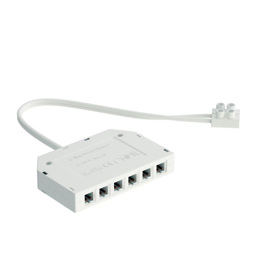 Maxim Lighting MSC8924V6P-WT CounterMax Lite 6 Port Hub White Under Cabinet Accessory