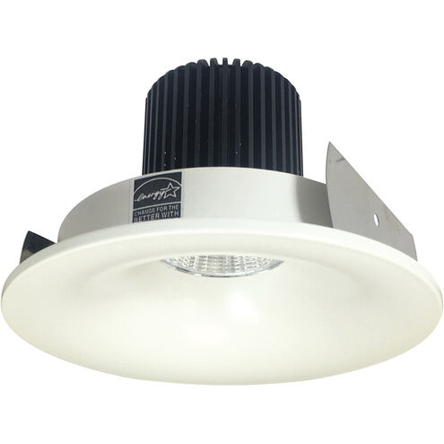 Nora Lighting NIO-4RNBCDXWW/HL 4" Iolite LED Round Bullnose - High Lumens - CCT: Comfort Dim (3100K-1800K) - Finish: White