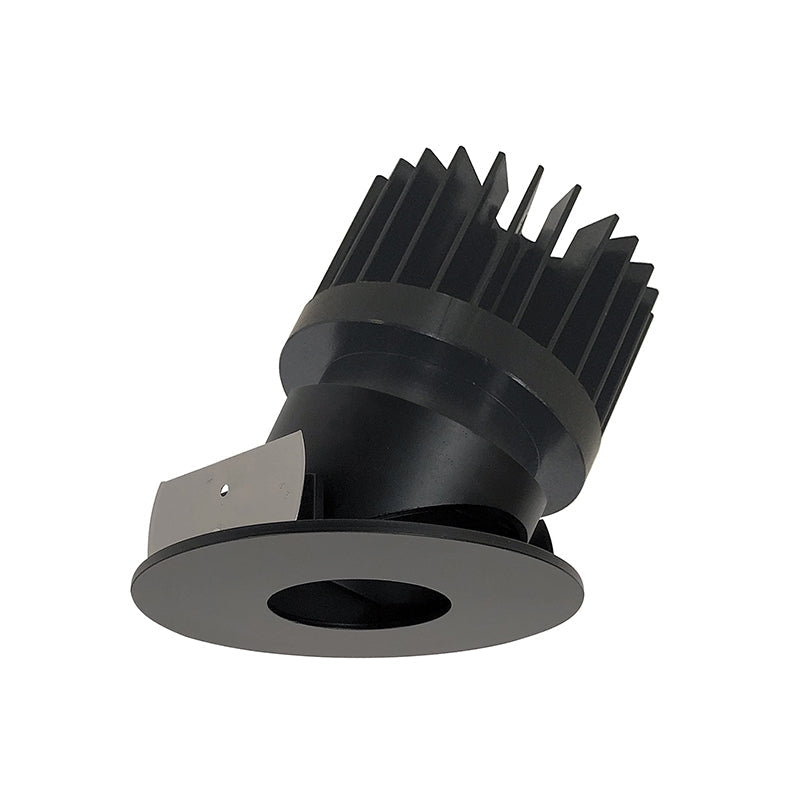 Nora Lighting NIO-4RPHACDXBB/HL 4" Iolite PLUS Recessed Round Adjustable Pinhole Trim - CCT: Comfort Dim (3100K-1800K) - Pinhole Finish: Black - Flange Finish: Black