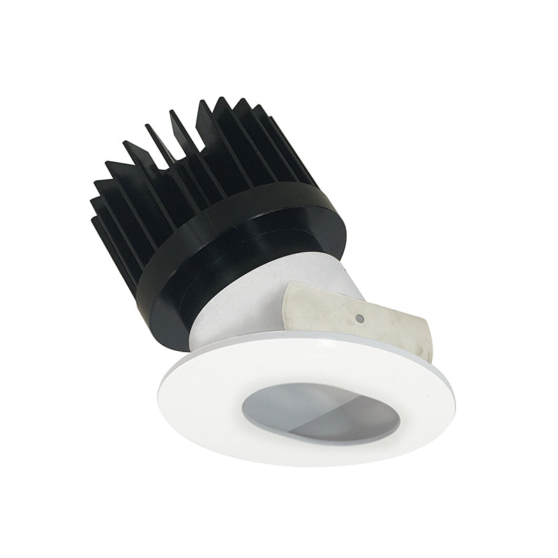 Nora Lighting NIO-4RSLCDXMPW/HL 4" Iolite Round Adjustable Slot Aperture Trim - CCT: Comfort Dim - 28W - Reflector Finish: Matte Powder White - Flange Finish: Matte Powder White