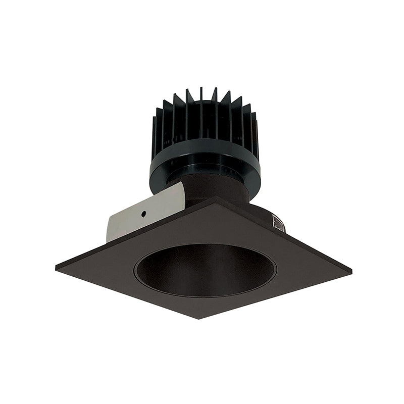 Nora Lighting NIO-4SNDCCDXBZ/HL 4" Iolite Square Reflector with Round Aperture Trim - CCT: Comfort Dim - 28W - Reflector Finish: Bronze - Flange Finish: Bronze