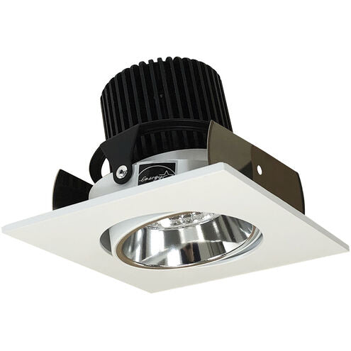 Nora Lighting NIOB-2SCCDXCMPW/HL 2" Iolite Square Adjustable Cone Reflector Trim - CCT: Comfort Dim - 28W - Reflector Finish: Specular Clear - Flange Finish: Matte Powder White