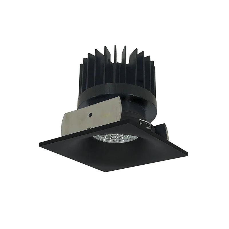 Nora Lighting NIOB-2SNBCDXBB/HL 2" Iolite Square Bullnose Trim - CCT: Comfort Dim - 28W - Finish: Black