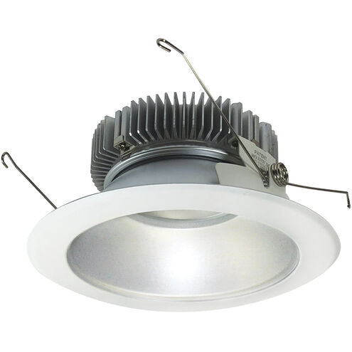 Nora Lighting NLCB2-65115CDHZMPW 6" Cobalt LED High Lumen Round Reflector - CCT: Comfort Dim - 22W - Reflector Finish: Haze - Trim Finish: Matte Powder White
