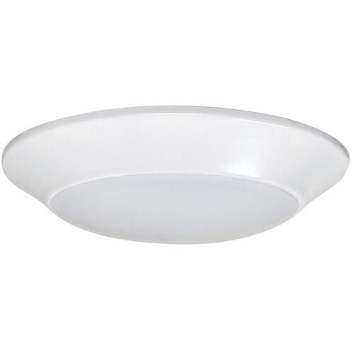 Nora Lighting NLOPAC-R4TWW Opal 6.14 inch White Surface Mount Ceiling Light - CCT: Selectable