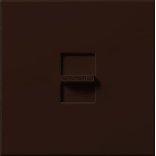 Lutron NLV-1000-BR Nova 800W (1000VA) Magnetic Low Voltage Single Pole Slide-to-Off Dimmer Wall Plate Included - Finish: Brown