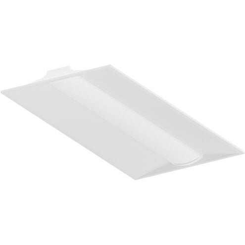 Nora Lighting NPTCBSW-24/SCW 2'x4' Center Basket LED 23.75 inch White Troffer Ceiling Light, with Selectable Wattage & CCT