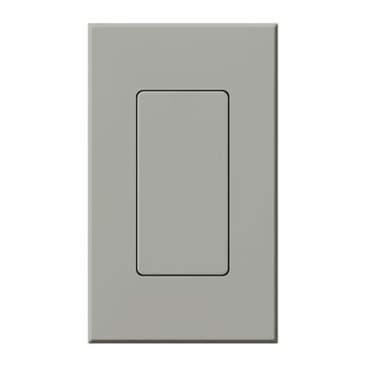 Lutron NT-BI-GR Nova T Blank Insert for Architectural Matte Wall Plates - Single Gang - Wall Plate Included - Finish: Matte Gray