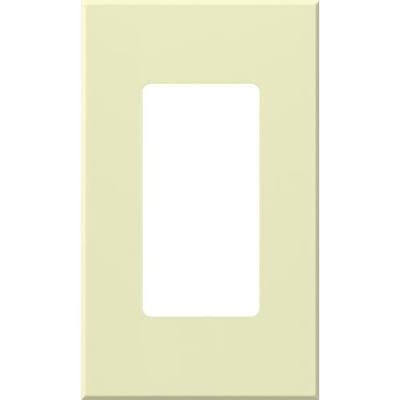 Lutron NT-R3-NFB-AL Nova T Wall Plate Kit - 1 Gang - Finish: Matte - Color: Almond