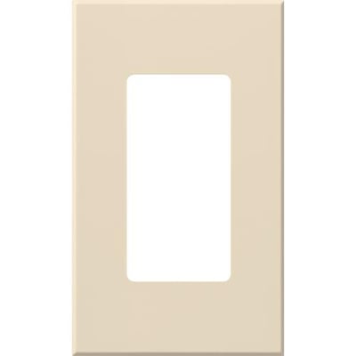 Lutron NT-R3-NFB-LA Nova T Wall Plate Kit - 1 Gang - Finish: Matte - Color: Light Almond