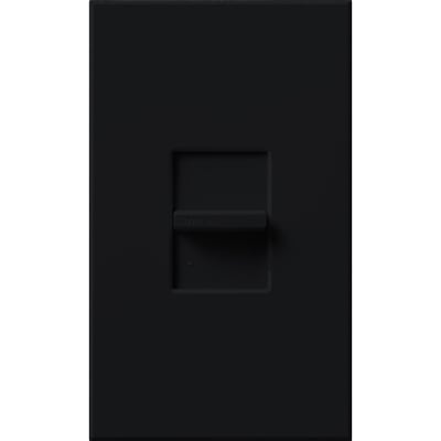 Lutron NTRCS-1-BL Nova T Momentary Contact Switch - 24V - Single Pole - Wall Plate Included - Finish: Black
