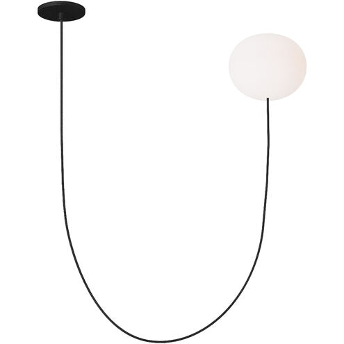 Visual Comfort Architectural PBCH36927OPB Peter Bristol Helium 32.1" 1-Light LED Chandelier Matte Black 2700K