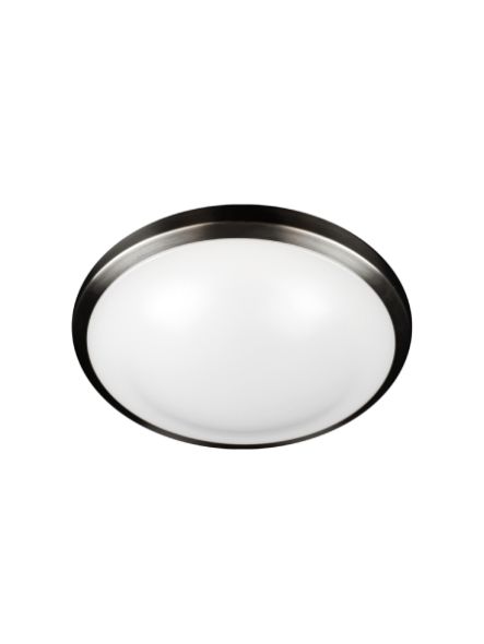 Eiko FM-LP1623-3 Flush Mount, 16", 23W, 3000K, 120V, Dimmable Silver Finish