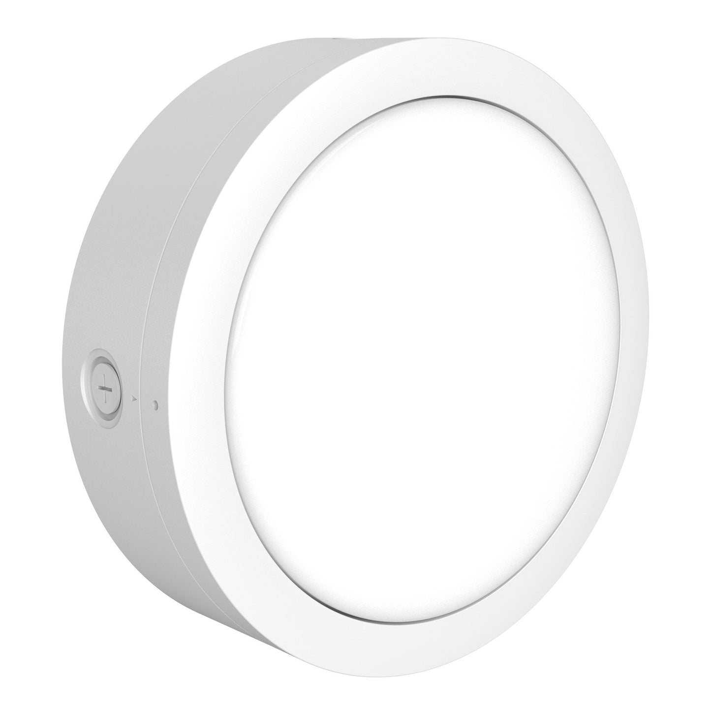 Westgate BKR-36W-MCTP-60W-P-WH 14" Round Flat Bulkhead with Photocell Power - CCT Selectable: 3000K / 4000K / 5000K - Finish: White