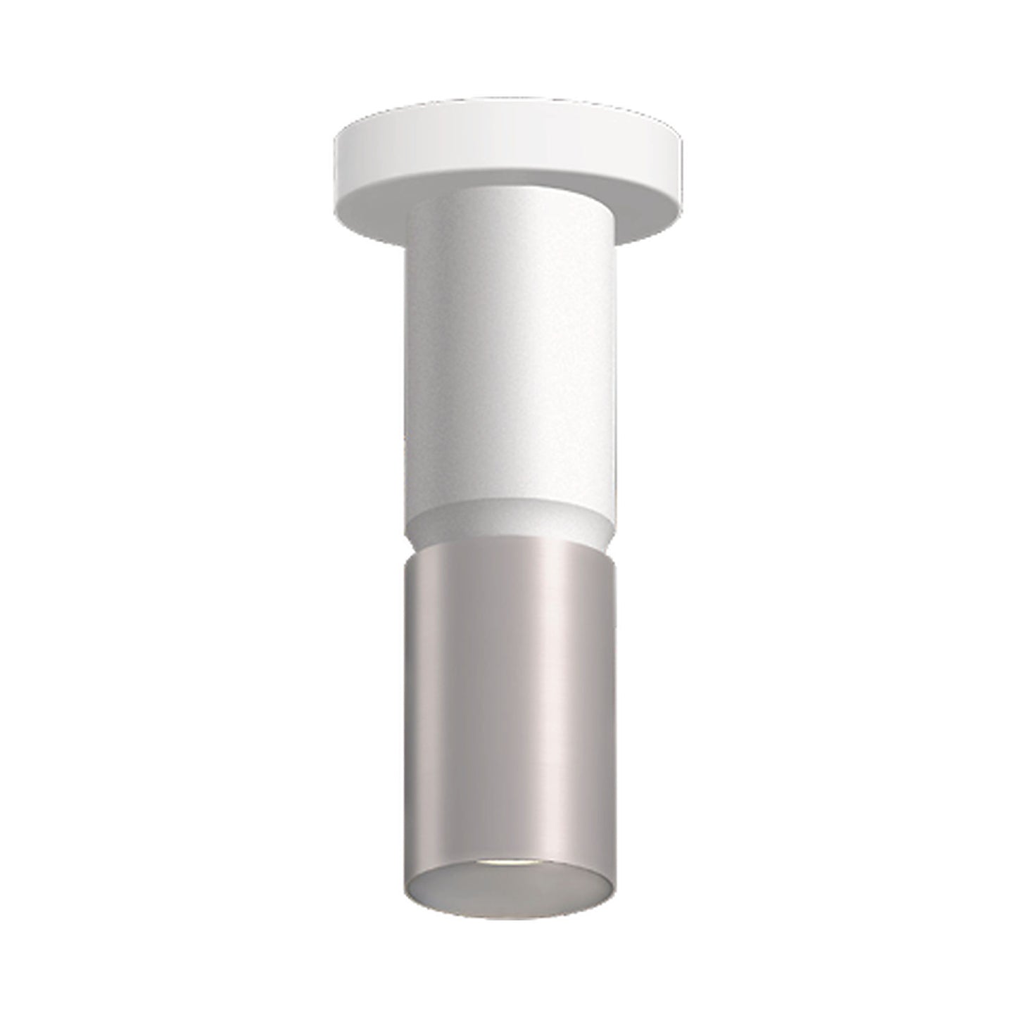 Westgate CMC3-2TONE-MCTP-DD-WHBN 3-inch 2-Tone Architectural Ceiling Cylinder Light - 3CCT Selectable - Finish: White and Brushed Nickel