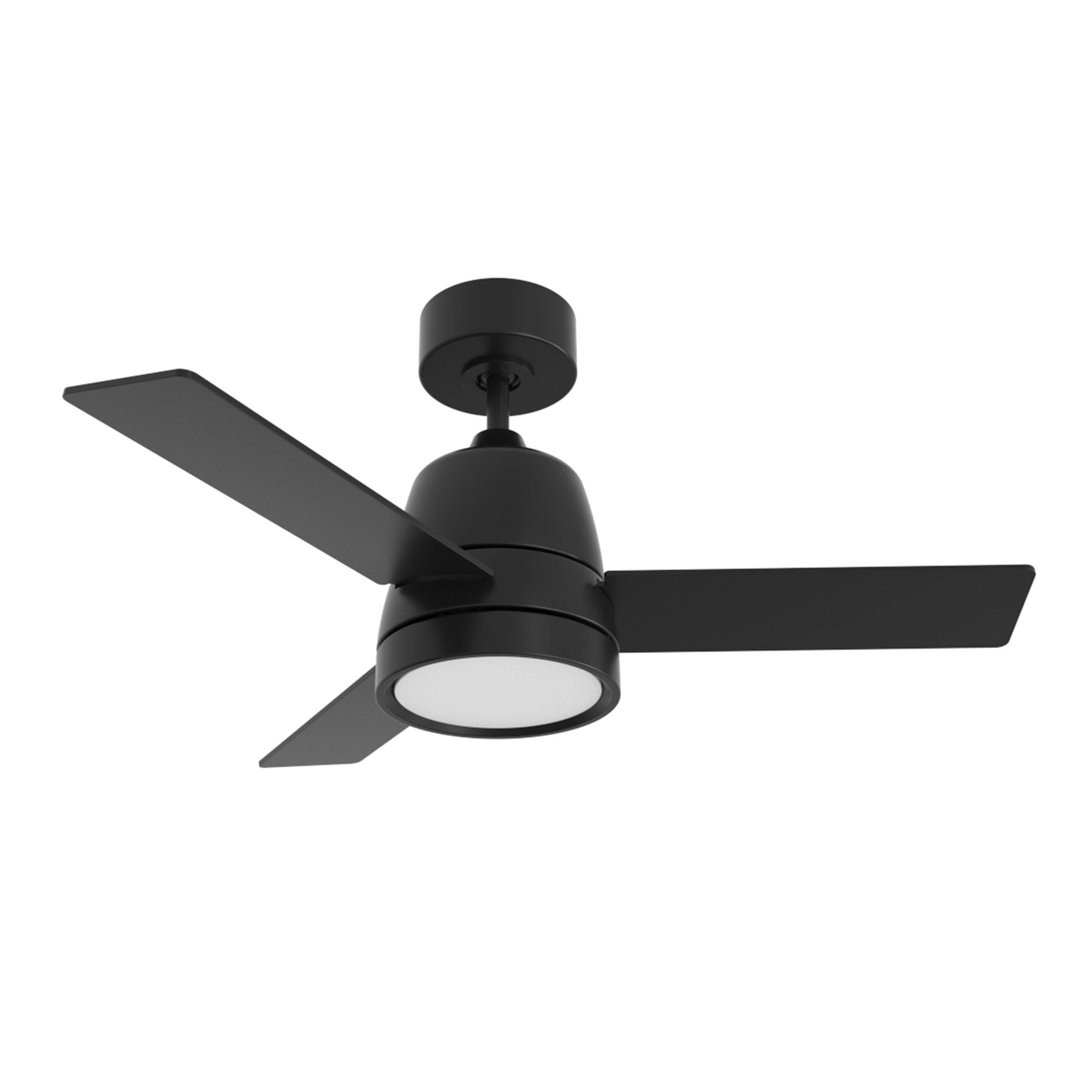 Westgate WFL-512-WS-3B-36-30K-BK-BK 36" Ceiling Fan and LED Light - CCT: 3000K - Fixture Finish: Black - Blade Finish: Black