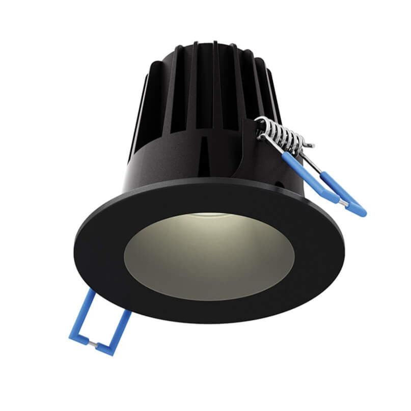 DALS Lighting RGR2-CC-V-BK 2" Round Regressed LED Downlight, Multi-Color Temperature, 600 Lumens, Voltages 120-277-347V, Wattage 8W, Black Finish