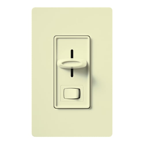 Lutron S-10PH-AL Skylark Preset Dimmer with On/Off Switch - 1000W - Incandescent/Halogen Only - Single Pole - Finish: Matte Almond