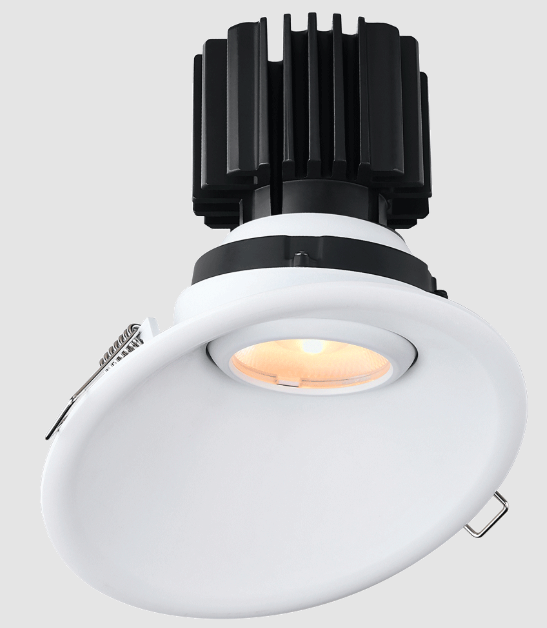 Lotus LED Lights L3G-RST-WH-LW50-5C95 Tangra 3″ Gimbal Round Sloped Thin White Trim, Lens White, Beam Angle 50°, Multi-Color Temperature, CRI95