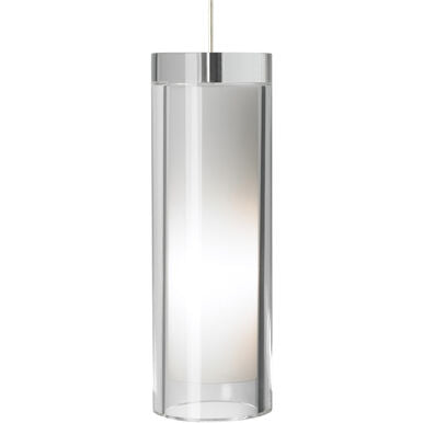Visual Comfort Modern Collection 700TDSARGPCS-LED827 Sean Lavin Sara Grande 1 Light 3.7" Crystal Pendant 2700K Satin Nickel