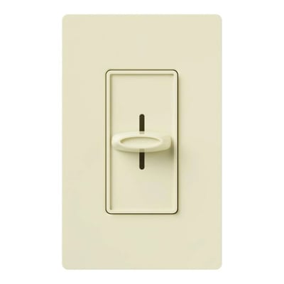 Lutron SFSQ-F-HO-AL Skylark Slide-to-Off Quiet 3-Speed High Occupancy Single Pole Fan Control - Finish: Almond