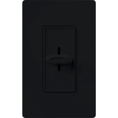 Lutron SFSQ-F-HO-BL Skylark Slide-to-Off Quiet 3-Speed High Occupancy Single Pole Fan Control - Finish: Black