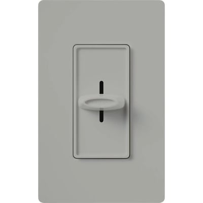 Lutron SFSQ-F-HO-GR Skylark Slide-to-Off Quiet 3-Speed High Occupancy Single Pole Fan Control - Finish: Gray