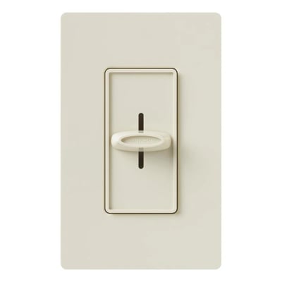 Lutron SFSQ-F-HO-LA Skylark Slide-to-Off Quiet 3-Speed High Occupancy Single Pole Fan Control - Finish: Light Almond