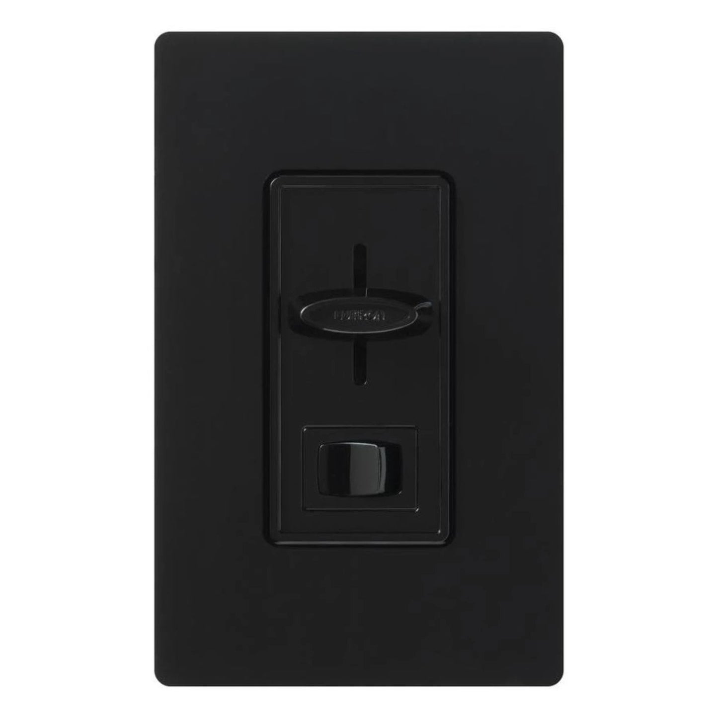 Lutron SFSQ-LFH-BL Skylark Dual Fan/Light Control - 1.5A Fan and 300W Incandescent/Halogen Light - 120V - Single Pole - Finish: Matte Black