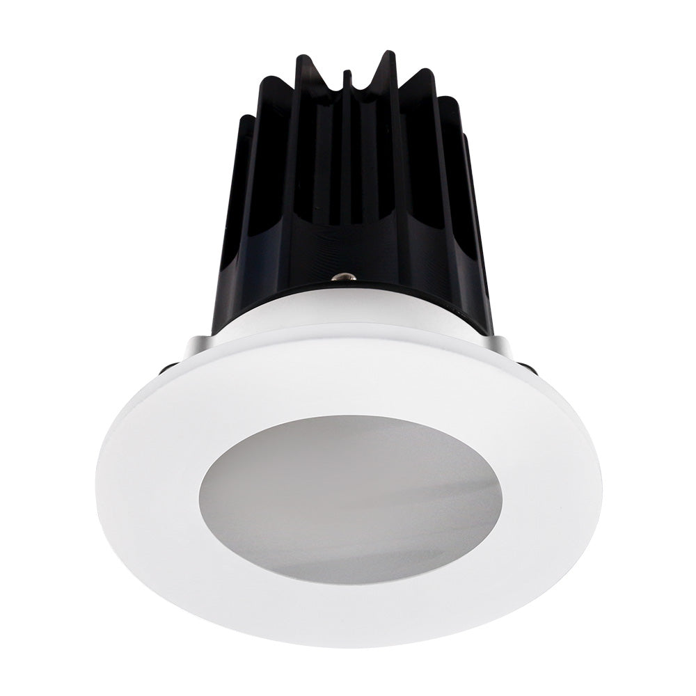 Lotus LED Lights LED-2-S15W-30K-2RRWH-2RST-24D 2" Recessed LED 15W High Output Designer Series With Beam Angel 24°, 1000 Lumens, CCT 3000K, White Reflector and Shower Trim