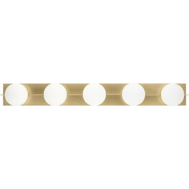 Visual Comfort Modern Collection SLBA124NB-L Sean Lavin Orbel 5 Light 40.9 inch Bath Vanity Wall Light Natural Brass