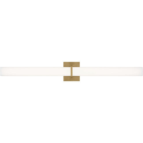 Visual Comfort Modern Collection SLBA14430NB Milan 36.5" 35W 3000K LED Bath Vanity Light Natural Brass