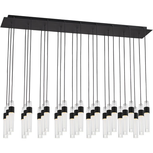 Visual Comfort Modern Collection SLCH40327B-277 Sean Lavin Lassell 27 Light 12.6 Inch Nightshade Black Chandelier LED 194.4W 2700K