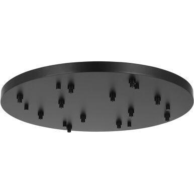 Visual Comfort Architectural SLCH577B Round Multiport Canopy, 12-Lights, Nightshade Black Finish