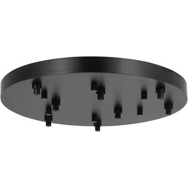 Visual Comfort Architectural SLCH578B Round Multiport Canopy, 08-Lights, Nightshade Black Finish