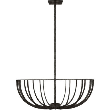 Visual Comfort Modern Collection SLFM33327AI Sean Lavin Sanchi 2 Light 28" LED Semi-Flush 2700K Aged Iron