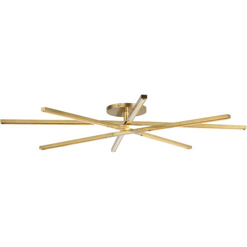 Visual Comfort Architectural SLFM56627CCHAB Modern Sean Lavin Cityscape Grande 48" LED Flush Mount Ceiling light CCT 2700K - Finish Antique Brass