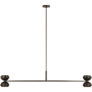 Visual Comfort Modern Collection SLLS31927BZ Sean Lavin Shanti 60" Linear LED Chandelier Dark Bronze 2700K
