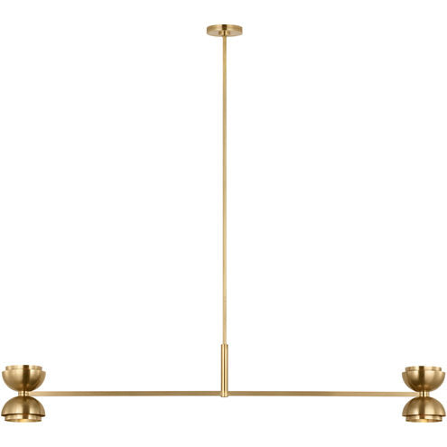 Visual Comfort Modern Collection SLLS31927NB Sean Lavin Shanti 60" Linear LED Chandelier Polished Nickel 2700K
