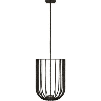 Visual Comfort Modern Collection SLPD33227AI Sean Lavin 2 Light Sanchi 14" LED Pendant 2700K Aged Iron
