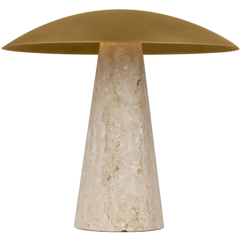 Visual Comfort Architectural SLTB34327NB/NT Modern Sean Lavin Aegis 16.6 inch 11.00 watt Natural Brass/Natural Travertine Table Lamp Portable Light