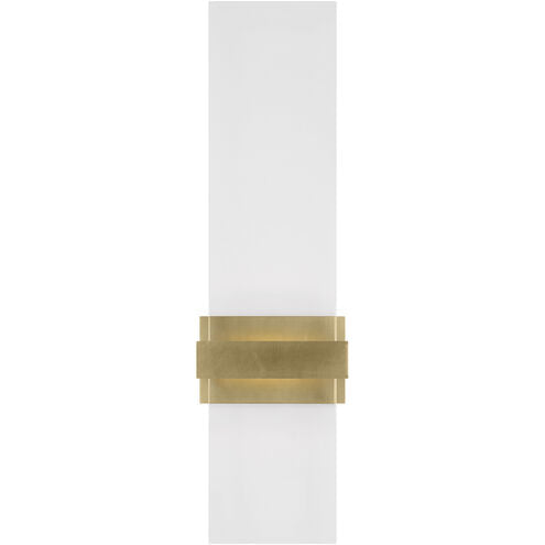 Visual Comfort Modern Collection SLWS10627CNB Sean Lavin Flyta 18 Inch Natural Brass LED Wall Sconce Clear Glass 8W 2700K