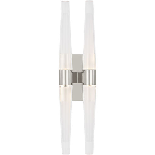 Visual Comfort Modern Collection SLWS34627N Sean Lavin Lassell 4 Light Polished Nickel ADA Wall Sconce LED 2700K (Copy)
