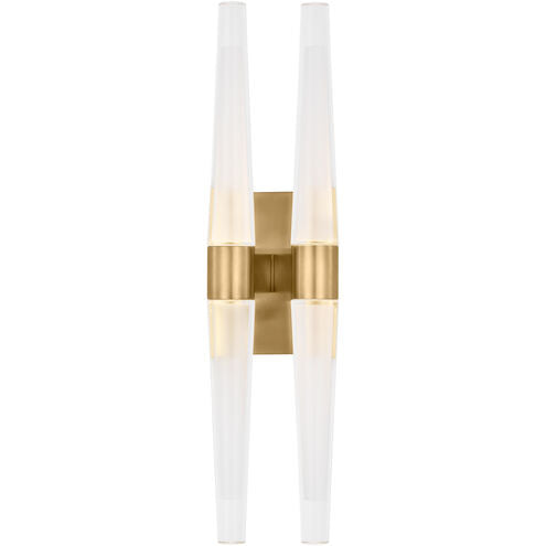 Visual Comfort Modern Collection SLWS34627NB Sean Lavin Lassell 4 Light Natural Brass ADA Wall Sconce LED 2700K