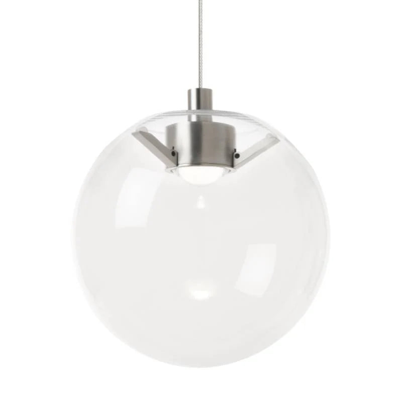 Visual Comfort Architectural 700FJPLNCS-LED930 Mini Palona 8" Freejack LED Pendant, 7W 3000K, Satin Nickel Finish
