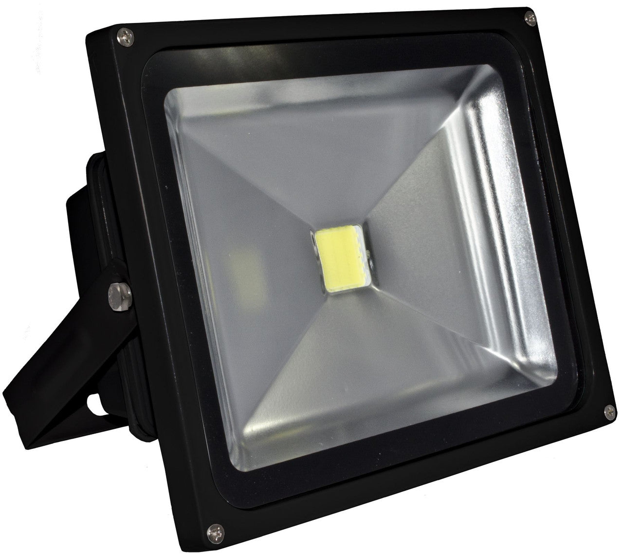 Dabmar Lighting DF-LED5960-B LED Flood Light, Lumen Selectable, Wattage 30W, Voltage 120V, Color Temperature 6500K, Black