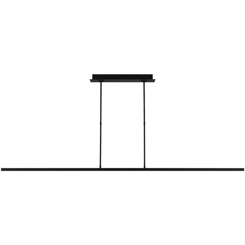 Visual Comfort Architectural 700LSSTG72B-LED927 Mick De Giulio Stagger 72" Nightshade Black Linear LED Suspension Light 2700K