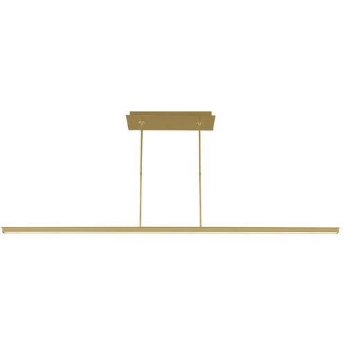 Visual Comfort Architectural 700LSSTG72NB-LED927 Mick De Giulio Stagger 72" Natural Brass Linear LED Suspension Light 2700K